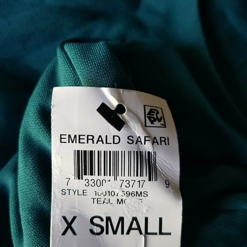Alfani Fitted Flare Asymmetrical Dress Women's. Emerald Safari. Size XS. NWT $89